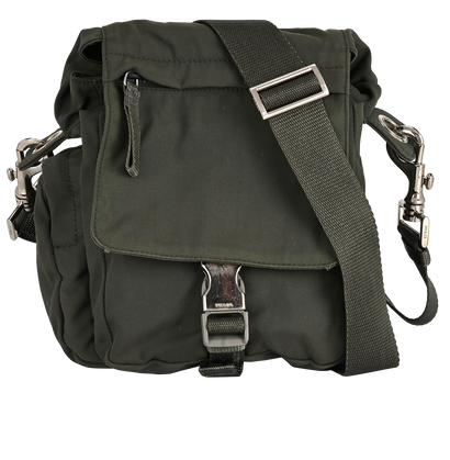 Prada Sport Shoulder Bag, &pound;280, Handbags, Khaki, Fabric, Front view